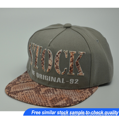 Stock snapback cap plain custom snapback cap hats
